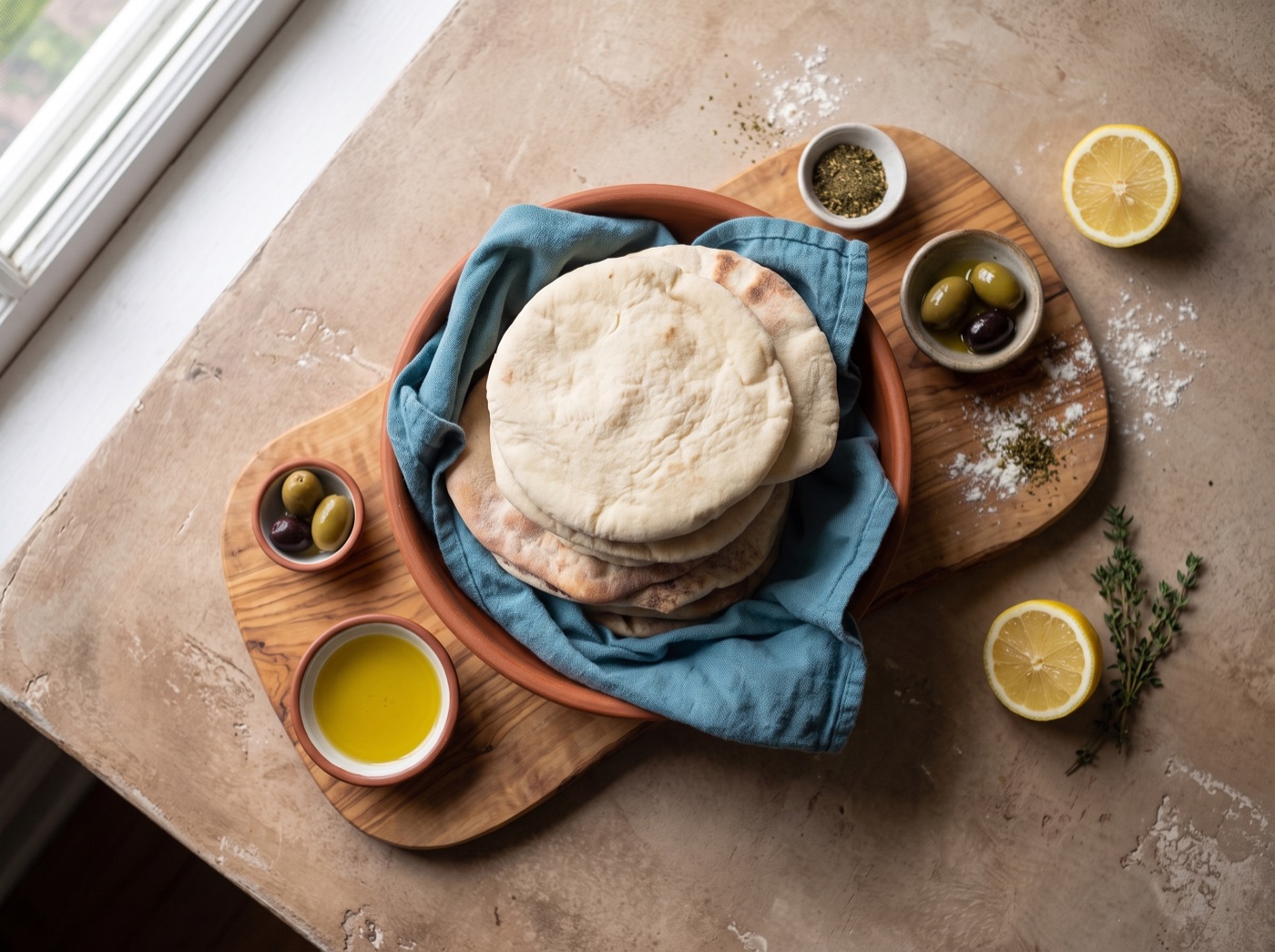 Ajeenah, Basic Yeasted Dough